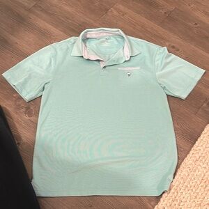Men's Green/White Polo Shirt